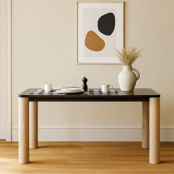 OAK 6-Seater Solid Wood Dining Table