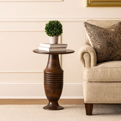 Classic Turned Wooden End Table