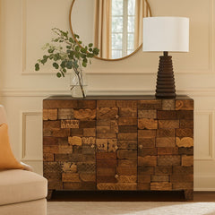 Omisha Maharani Print Block Storage Sideboard