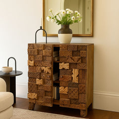 Omisha Maharani Print Block Accent Cabinet