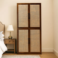 Cane Mango Wood Wardrobe