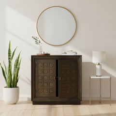Jaree Hand-Embossed Metal Cabinet