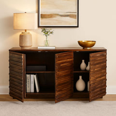 Sheesham Wood 3 Door Sideboard