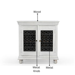 Guru Handcrafted 2-Door Jail-Style Server Cabinet