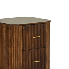 Reed Mango Wood Bedside Table
