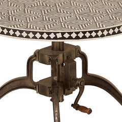 Maddox Adjustable Bone Inlay Coffee Table