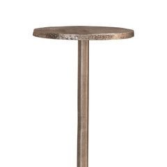 Industrial Style Metal Accent End Table