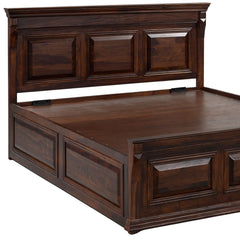 Heritage Royal Sheesham Wood Lift-Top Storage Bed