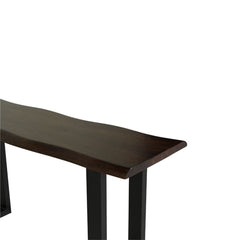 Sheesham Wood Console Table with Sleek Metal Legs
