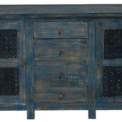 Guru Rustic Blue Mango Wood Sideboard