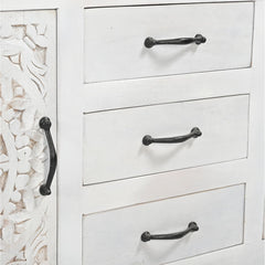 Carved Lace Media Sideboard