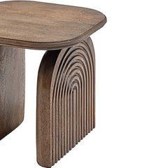 Derryn Side Table with Sculpted Wooden Legs