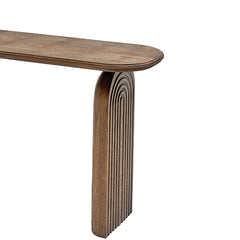 Derryn Console Table with Sculpted Wooden Legs