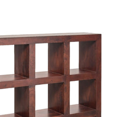 Kamdhenu Sheesham Wood 9-Hole Open Bookcase
