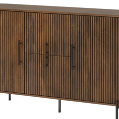 Reed Mango Wood Sideboard with Metal Legs