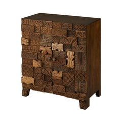 Omisha Maharani Print Block Accent Cabinet