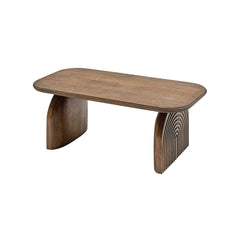 Derryn Coffee Table with Sculpted Wooden Legs