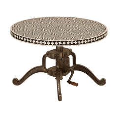 Maddox Adjustable Bone Inlay Coffee Table