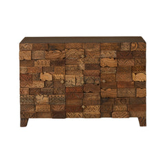 Omisha Maharani Print Block Storage Sideboard