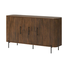 Reed Mango Wood Sideboard with Metal Legs
