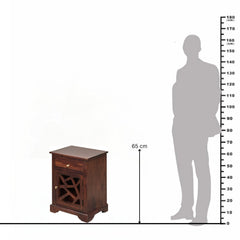 Blue City Sheesham Wood Night Stand