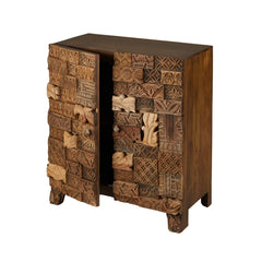 Omisha Maharani Print Block Accent Cabinet