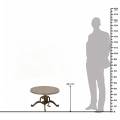 Maddox Adjustable Bone Inlay Coffee Table