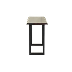 Sheesham Wood Console Table with Sleek Metal Legs