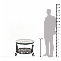 Peddler Iron & Glass Coffee Table