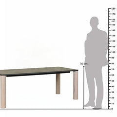 OAK 6-Seater Solid Wood Dining Table