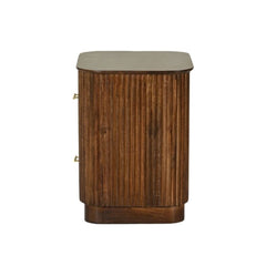 Reed Mango Wood Bedside Table