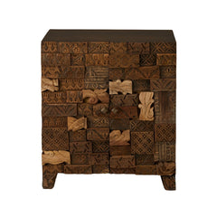 Omisha Maharani Print Block Accent Cabinet