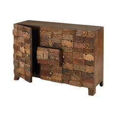 Omisha Maharani Print Block Storage Sideboard