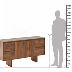 Contemporary Mango Wood Sideboard