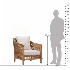 Niota Traditional Armchair in Mango Wood
