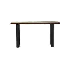 Sheesham Wood Console Table with Sleek Metal Legs
