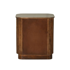 Reed Mango Wood Bedside Table