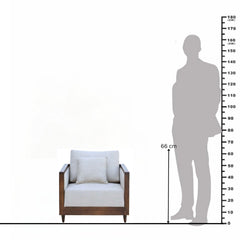 Reed Single Seater Sofa – Modern Minimalist Design