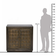 Jaree Hand-Embossed Metal Cabinet