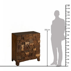 Omisha Maharani Print Block Accent Cabinet