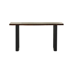 Sheesham Wood Console Table with Sleek Metal Legs