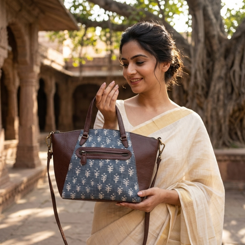 The Espresso Pines Medium Tote