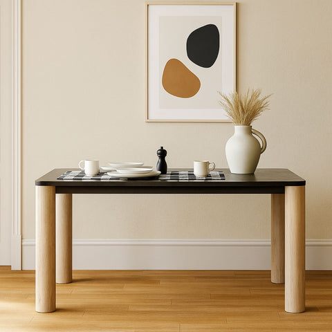 OAK 6-Seater Solid Wood Dining Table