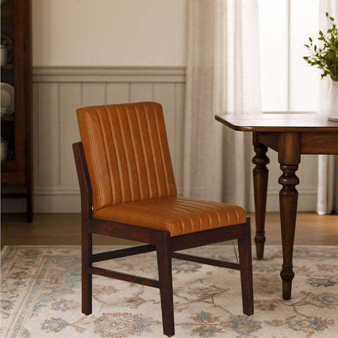 Wrenna Upholstered Leather Dining Chair