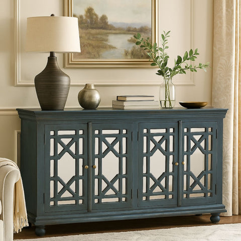 Guru 4-Door Lattice Pattern Sideboard