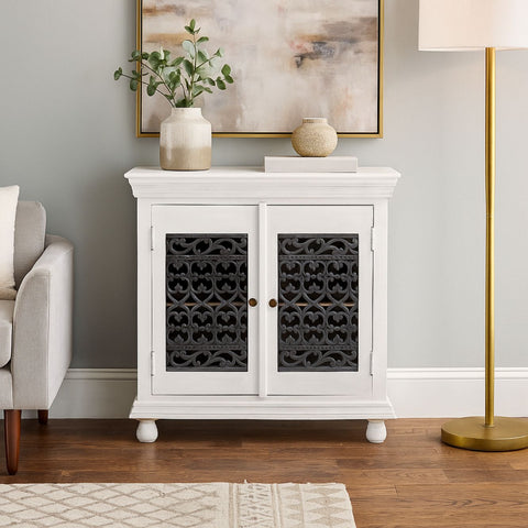 Guru Handcrafted 2-Door Jail-Style Server Cabinet