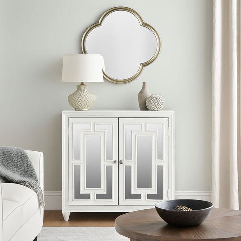 Lambert Contemporary Sideboard with Geometric Glass Design