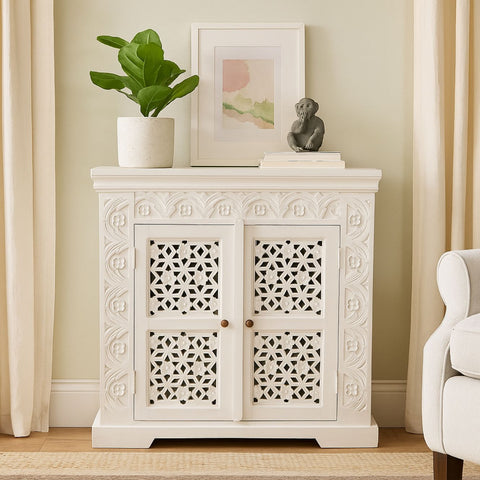 Diabelli 2-Door Carved Cabinet