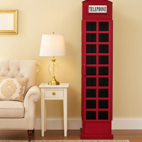 Cheshire Mango Wood Telephone Booth Bar Cabinet
