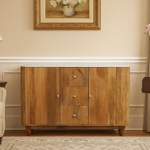 Rustic Pelle Marble Top Sideboard